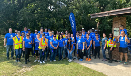 54 members of Culligan’s corporate offices participated in the Community Power Service Day event