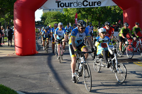Tour de Cure 2017 finish line